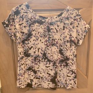 Cynthia Rowley multi color half zip back shirt women’s XS